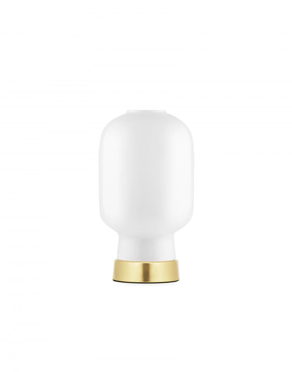 Amp Table Light White Brass