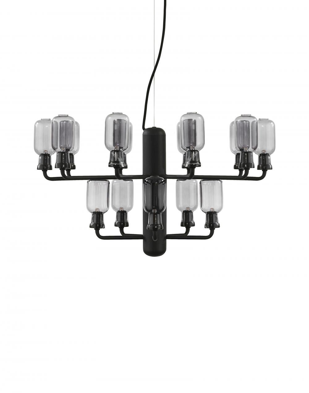 Amp Chandelier Small Smoke Black