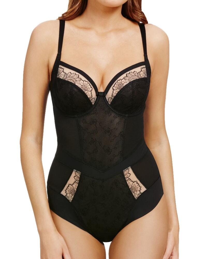 This bodysuit is from the Beauty Curve range by Berlei. Designed to shape and contour your silhouette without compromise. It refines all the right lines as well as being supportive and lifting. Allover embroidery makes this bodysuit eye-catching, truly elegant and beautiful. Designed with a convenient gusset popper button opening. A folded micro leg opening offers supreme comfort whilst offering full rear coverage. The straps are fully adjustable for an individual fit and it fastens with a hook and eye closure to the rear. Achieve a sensual silhouette without sacrificing comfort and style.  Elegant and beautiful Refines all the right lines Supportive and lifting Allover embroidery Gusset popper button opening Folded micro leg Supreme comfort Stunning lace detail Full rear coverage Matching coordinates available Composition:- 64% Polyamide &pipe; 18% Polyester &pipe; 18% Elastane Listed in UK Sizes  43105-78879-1084846 B5094  Bodysuit