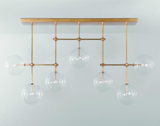 Brass Soap Chandelier