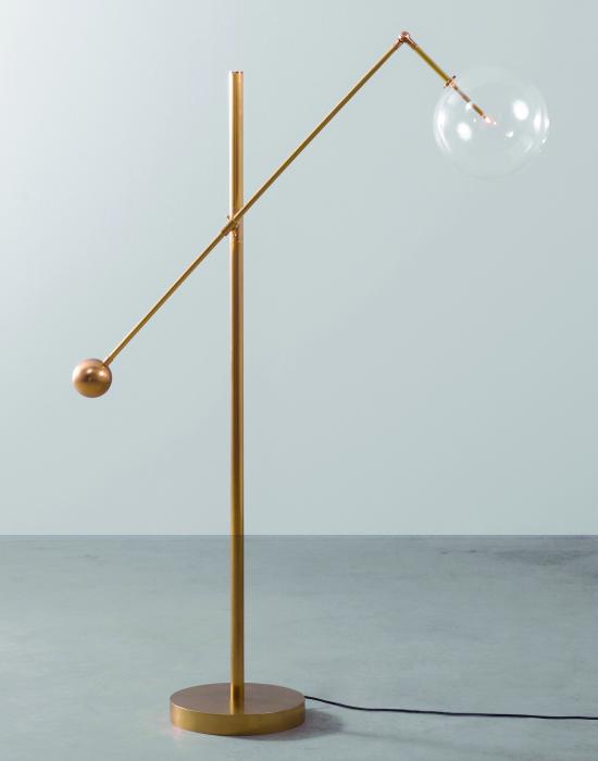 Brass Milan Floor Lamp