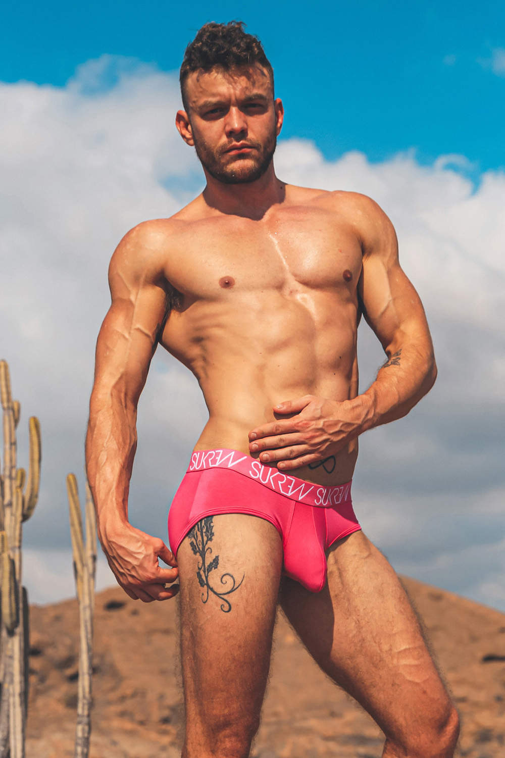 Shop brightly coloured Sukrew Sorbet Apex Cotton Brief men's pouch underwear slips. Enhancing male bikinis in luxury fabric. Buy online today