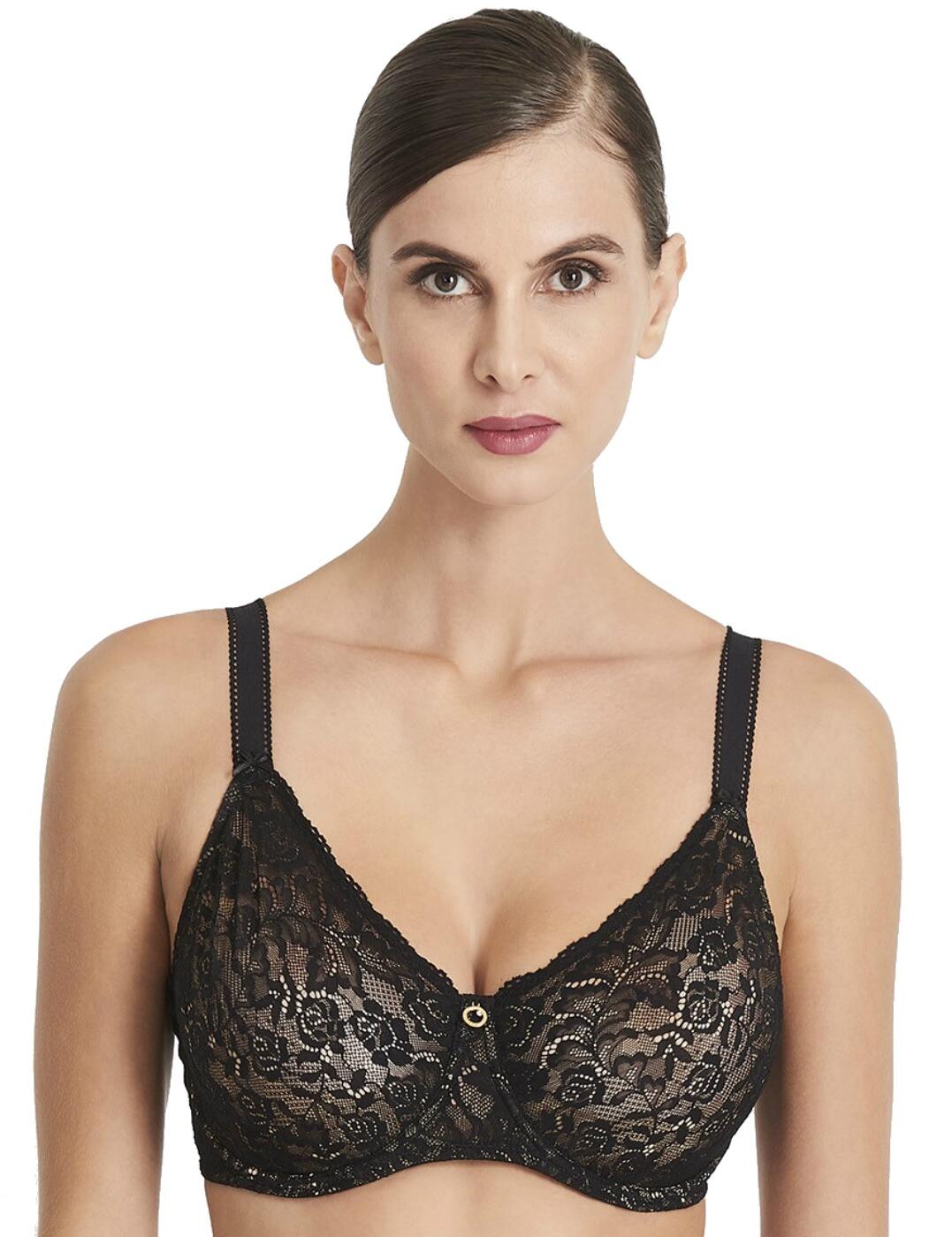 Look and feel gorgeous in the new Aubade Rosessence range! This beautiful full cup bra is designed with elegance and manufactured using soft materials that are kind to the skin. The bra features underwiring, ensuring you are fully supported where possible! The stunning piece also features fully adjustable straps for an individual fit that suits you. The bra fastens at the rear using a hook and eye closure and is completed with the most stunning floral embroidery, complimented by decorative accents and bows! This gorgeous piece can be paired with fabulous matching co-ordinates to create a truly stunning look!  Chic and feminine design Elegant floral embroidery Fully adjustable straps Comfortable fit and feel Supportive underwiring Features decorative accents Hook and eye closure at the rear Matching co-ordinates available Composition:- 83% Polyamide &pipe; 17% Elastane Listed in UK sizes  33570-66202-892535 HK13 Full Cup Bra