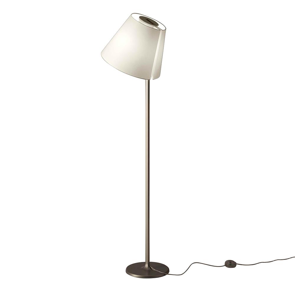 Melampo Floor Light Melampo Bronze Natural Shade