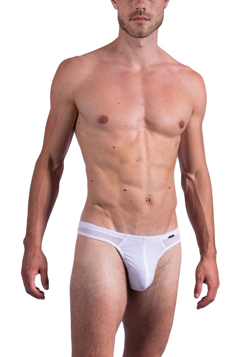 Fine bands of velvet and sheer fabric make Olaf Benz RED 2161 Mini String men's underwear brief pure luxury. Shop sexy male thongs online in private