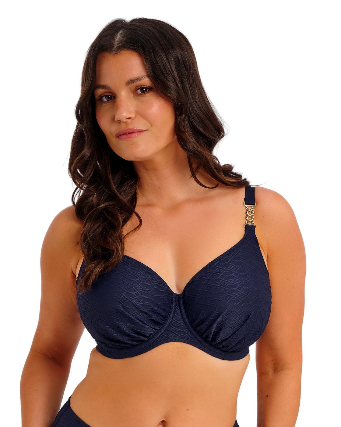 Fantasie Azores Gathered Full Cup Bikini Top - Midnight - 30E