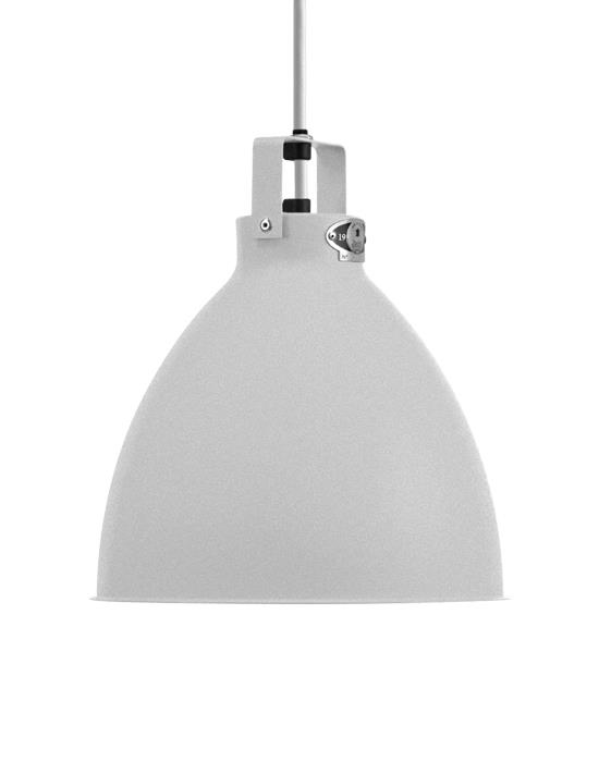 Medium Jielde Augustin Pendant Silver Grey Gloss Silver Grey Designer Pendant Lighting