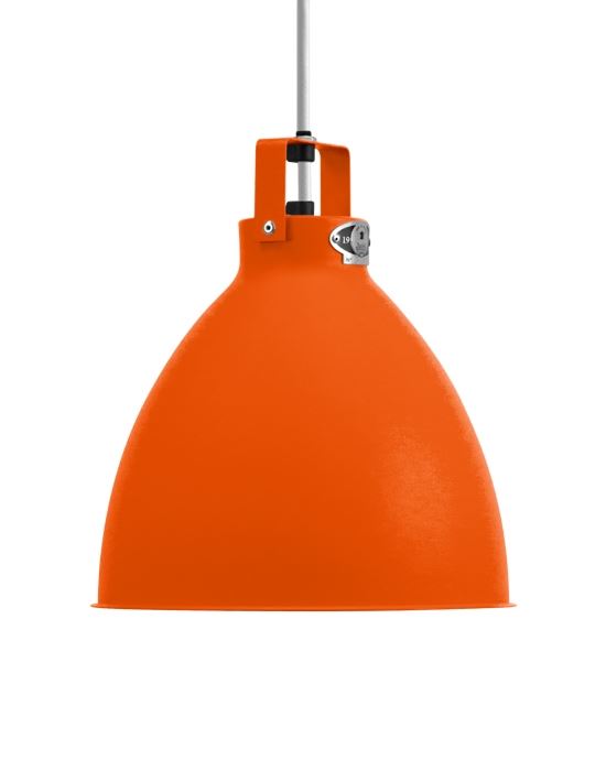 Medium Jielde Augustin Pendant Orange Gloss Silver Orange Designer Pendant Lighting