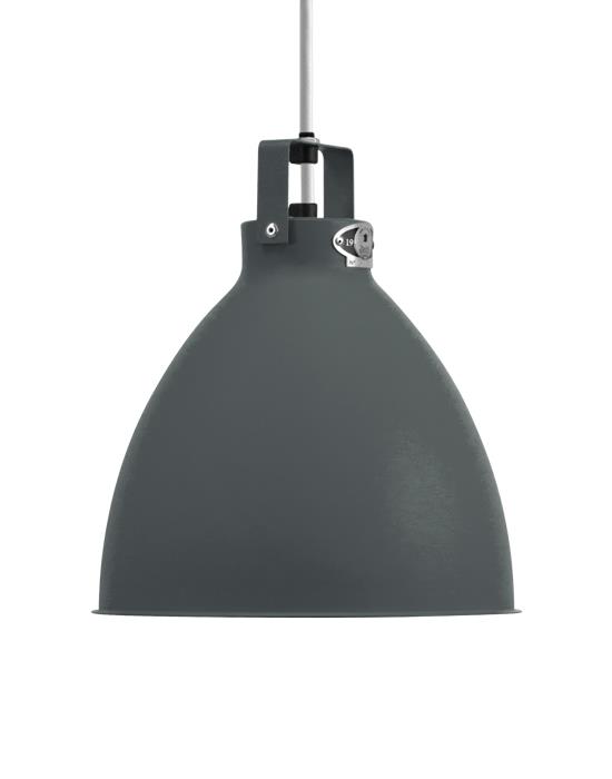 Medium Jielde Augustin Pendant Granite Grey Matt Silver Grey Designer Pendant Lighting