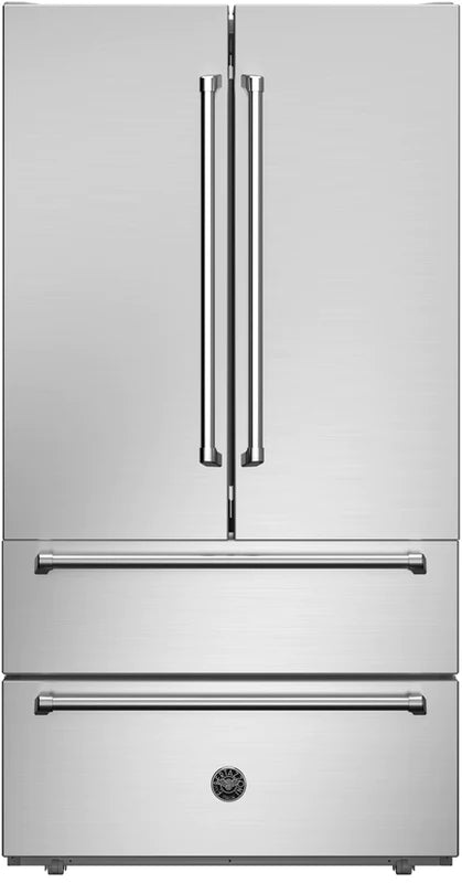 Bertazzoni Ref904ffnxtc French Style Fridge Freezer Stainless Steel