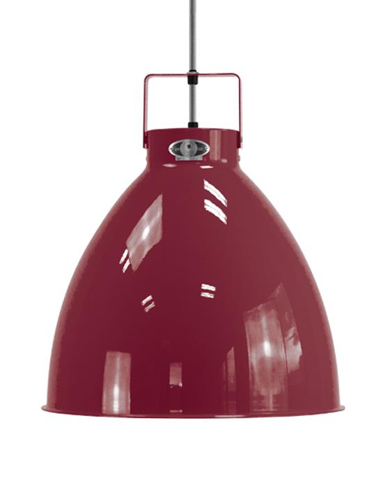 Large Jielde Augustin Pendant Burgundy Matt Silver Purple Designer Pendant Lighting