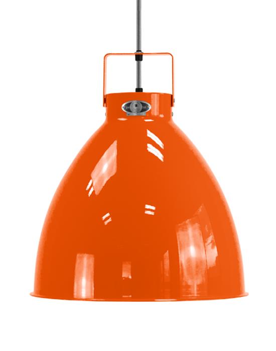 Large Jielde Augustin Pendant Orange Gloss White Orange Designer Pendant Lighting