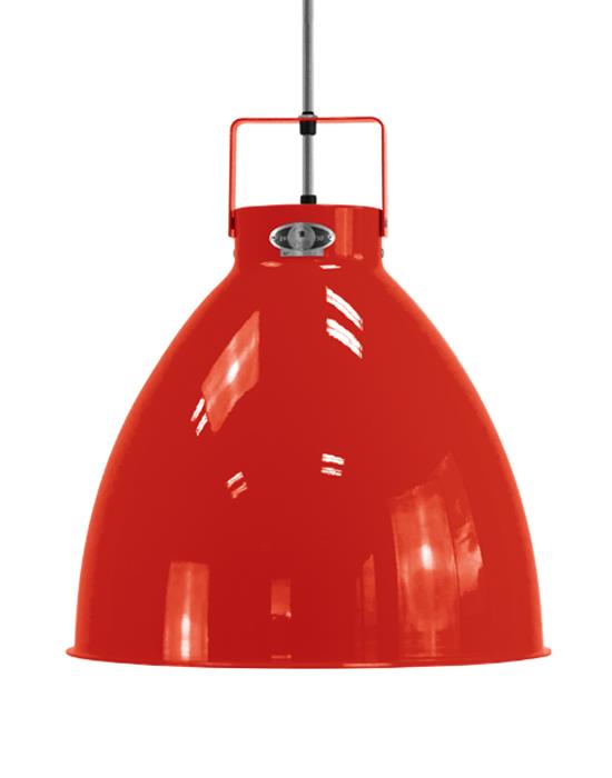 Large Jielde Augustin Pendant Red Matt White Red Designer Pendant Lighting