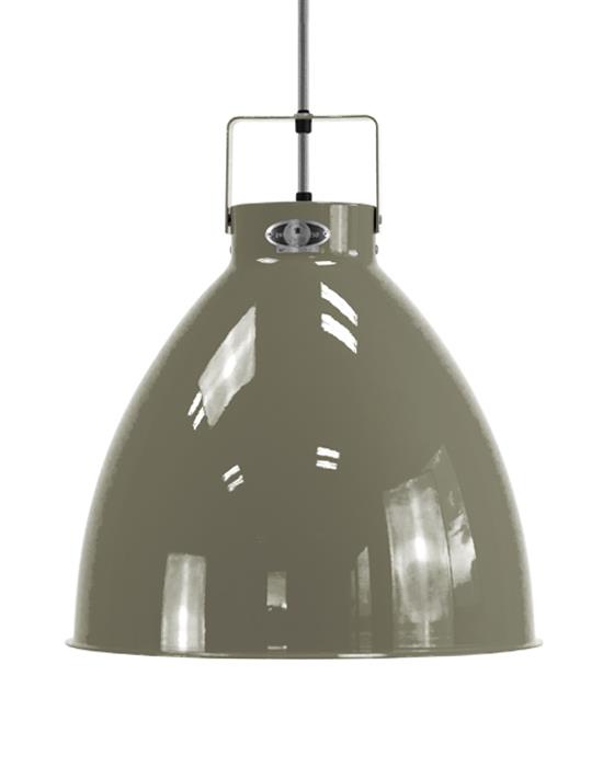 Large Jielde Augustin Pendant Khaki Gloss Silver Green Designer Pendant Lighting