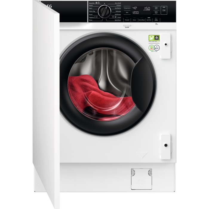 Aeg Lf7c8636bi Prosteam174 Technology Integrated 8kg Washing Machine With 1600 Rpm White