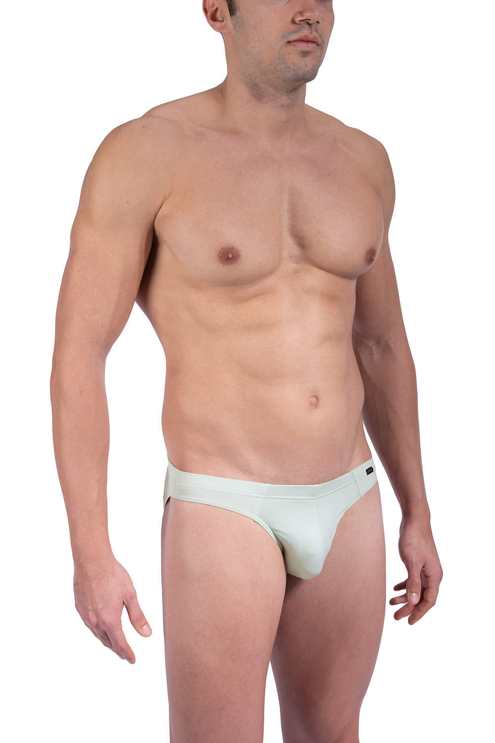 Shop Olaf Benz RED 2302 Brazil Brief men’s underwear micro slips in sophisticated pastel green. Shapely pouch male bikini. More bestsellers online