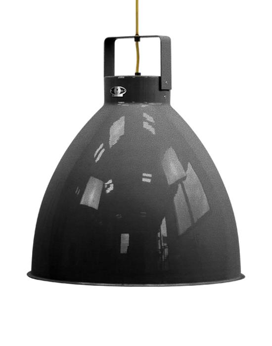 Extra Large Jielde Augustin Pendant Black Hammered Gloss Silver Designer Pendant Lighting