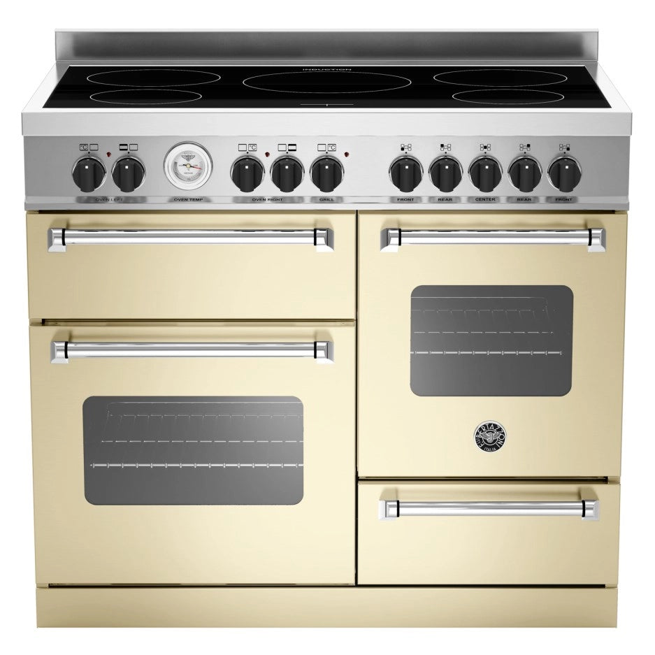 Bertazzoni Mas1105imfetcre Master 110cm Range Cooker Xg Oven Induction Matt Cream Exclusive Clearance Offer
