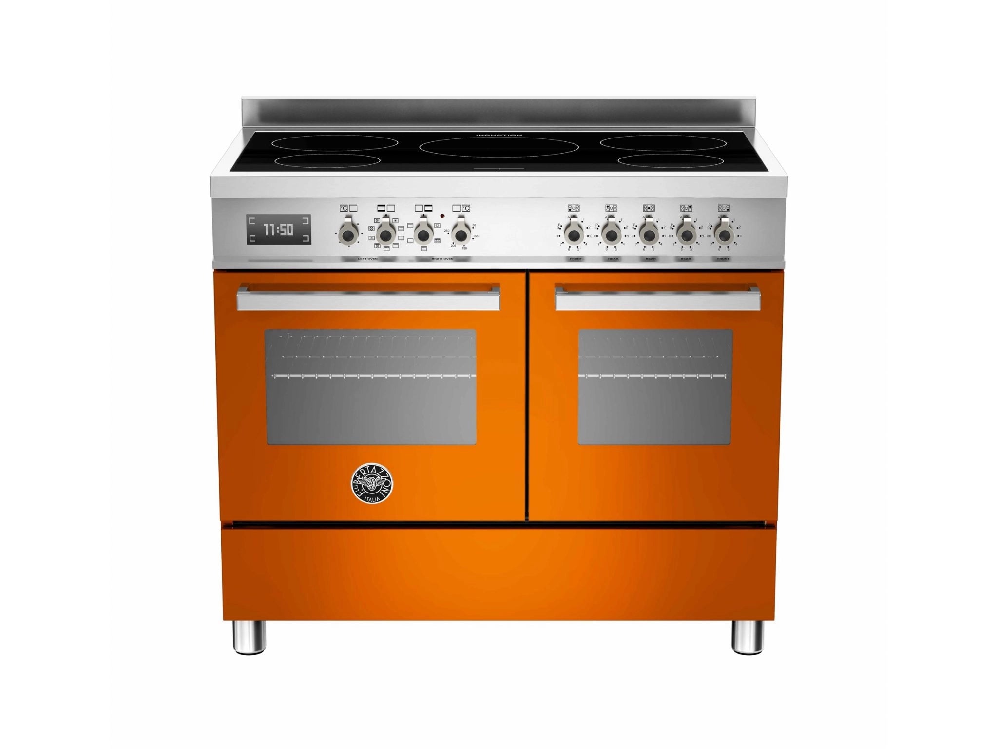 Bertazzoni Pro1005imfedart Professional 100cm Range Cooker Twin Oven Induction Gloss Orange Exclusive Clearance Offer