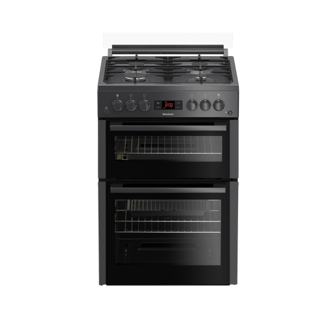 Blomberg Ggn65n 60cm Double Oven Gas Cooker With Gas Hob Anthracite