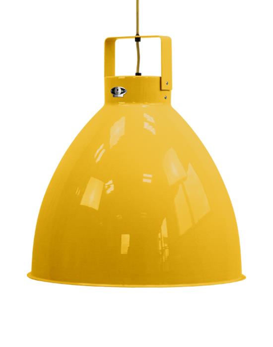 Extra Large Jielde Augustin Pendant Mustard Gloss White Yellow Designer Pendant Lighting