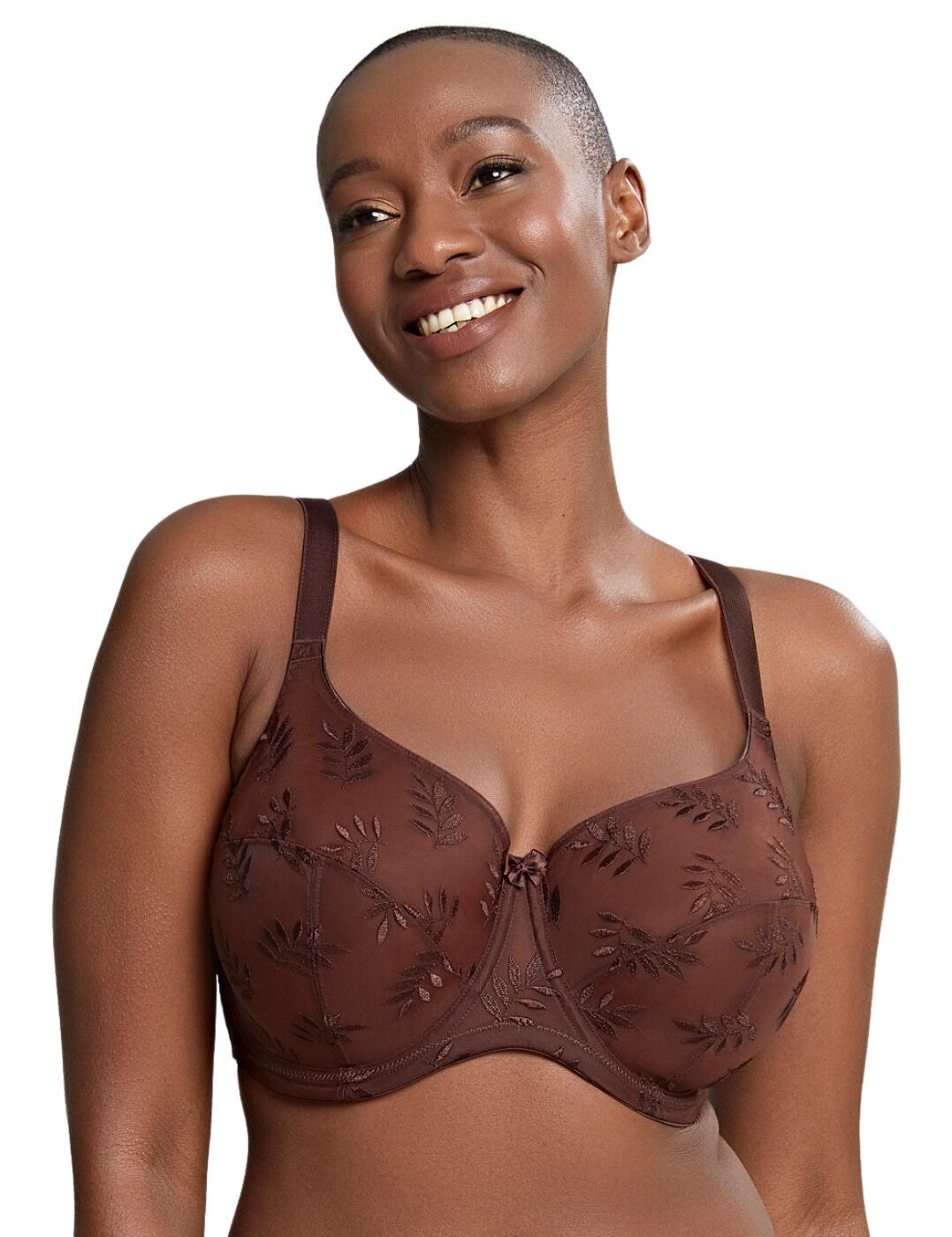 The Panache Tango bra is a firm favourite amongst many. When it comes to support and fit, it never disappoints. Designed with laminated cups, providing an uplifted and supported cleavage whilst the rigid fabric allows for security. The balcony shape cups provide the perfect amount of modesty and coverage. This elegant bra is finished with Austrian designed leaf embroidery along with a satin bow at the centre front for a classic look.  Elegant balcony bra Underwired cups Non-padded Adjustable shoulder straps Composition: 76% Polyamide &pipe; 20% Polyester &pipe; 4% Elastane Listed in UK sizes   1669-105740-1390369 3251 Balcony Bra