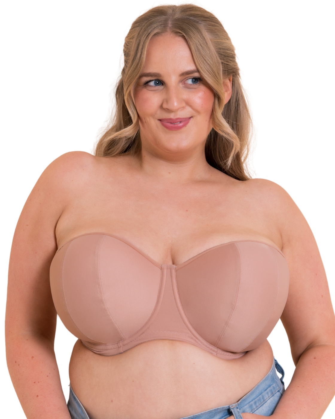 Curvy Kate Luxe-Updated Strapless Bra - Latte - 30J