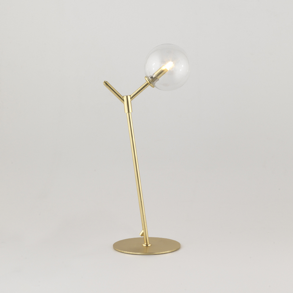 Atom Table Light Matt Brass Opal