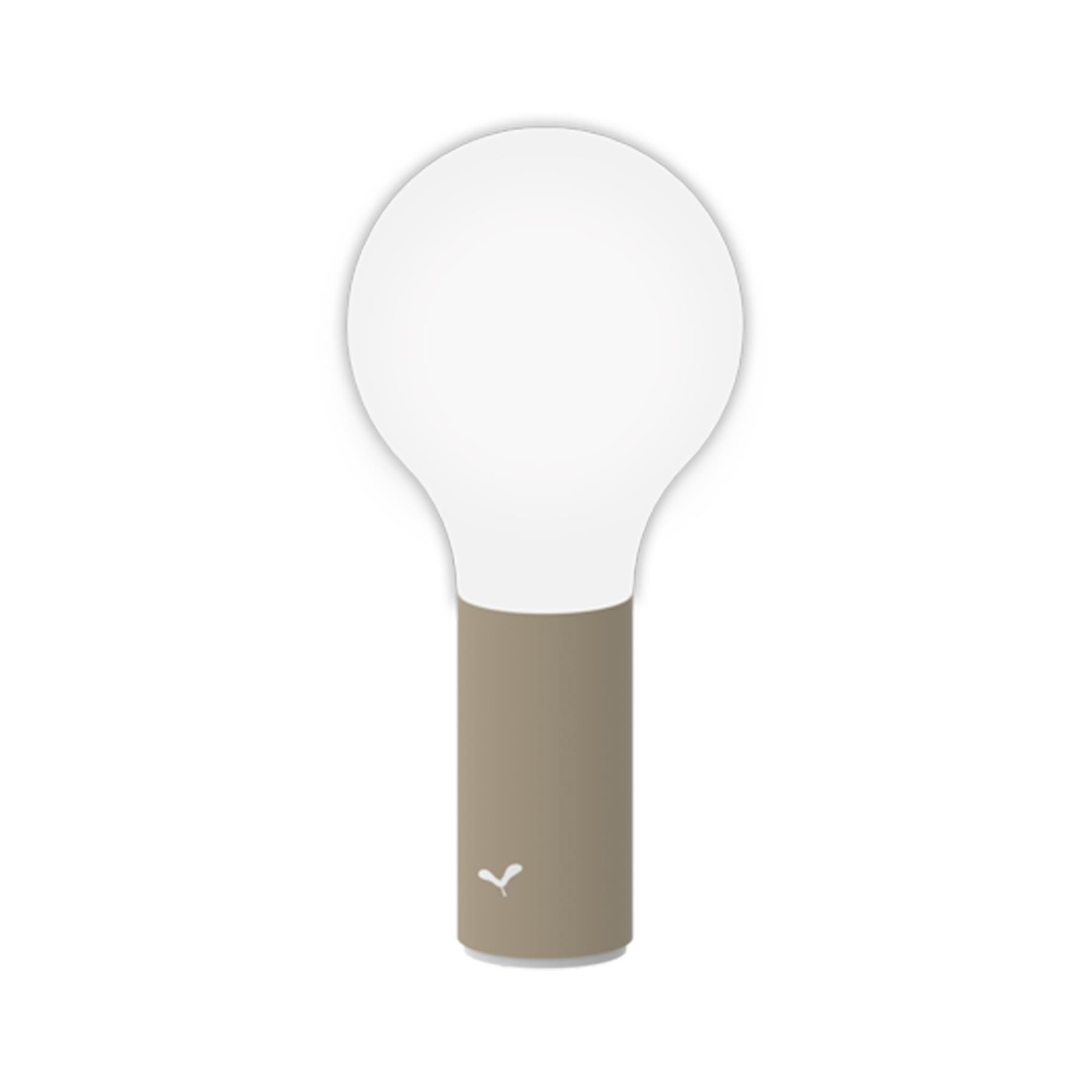 Fermob Aplo Portable Outdoor Lamp Nutmeg Cream