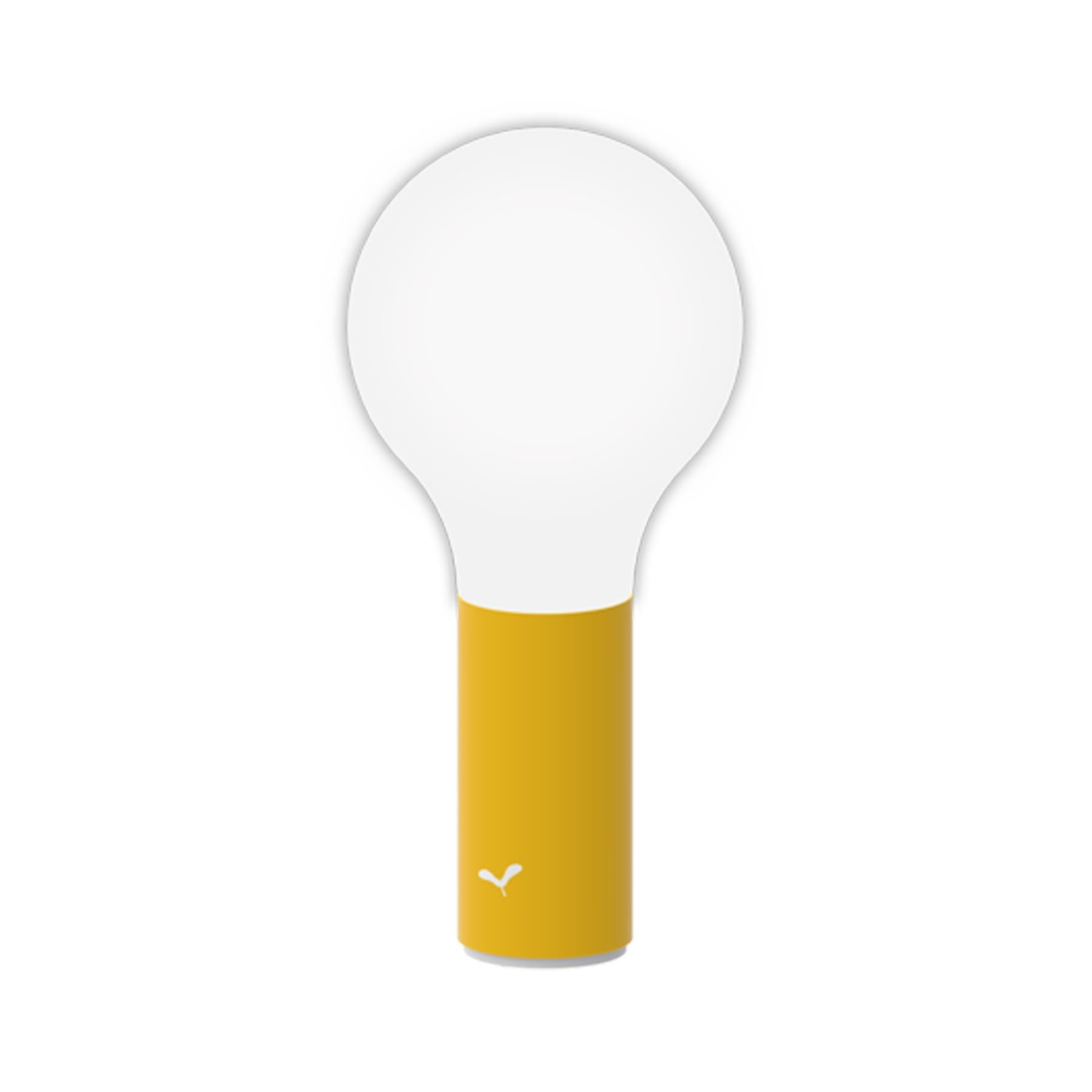 Fermob Aplo Portable Outdoor Lamp Smooth Honey Yellow