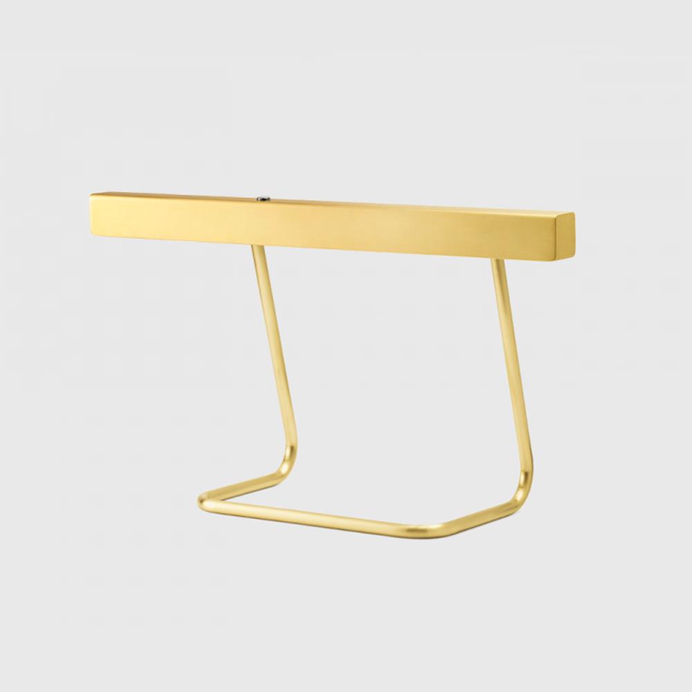 T Model Table Light Brass Polished