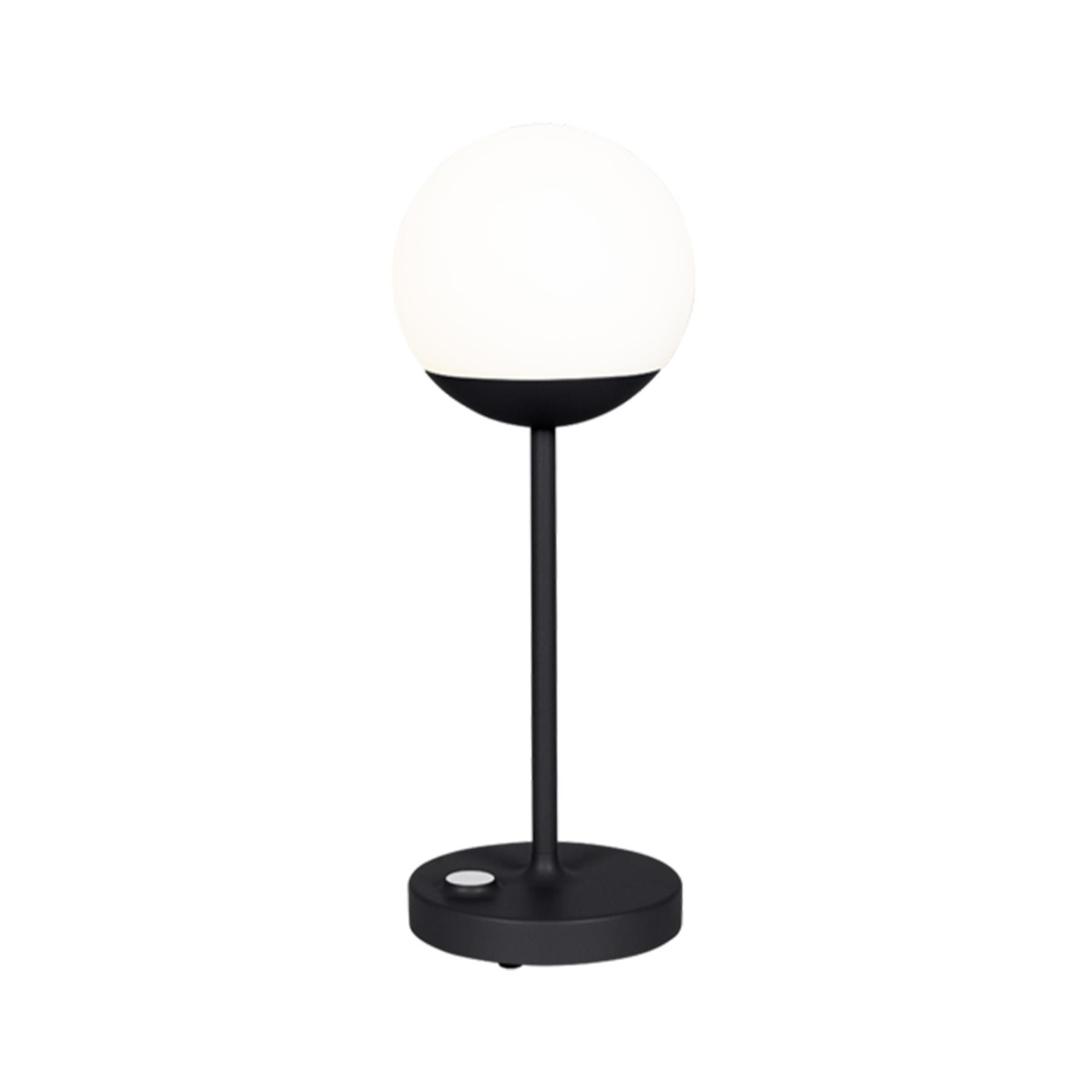Fermob Mooon Rechargable Table Lamp Anthracite Outdoor Lighting Outdoor Lighting Black