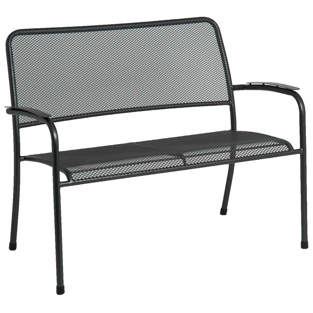 Alexander Rose Portofino Metal Garden Bench (1.1m)