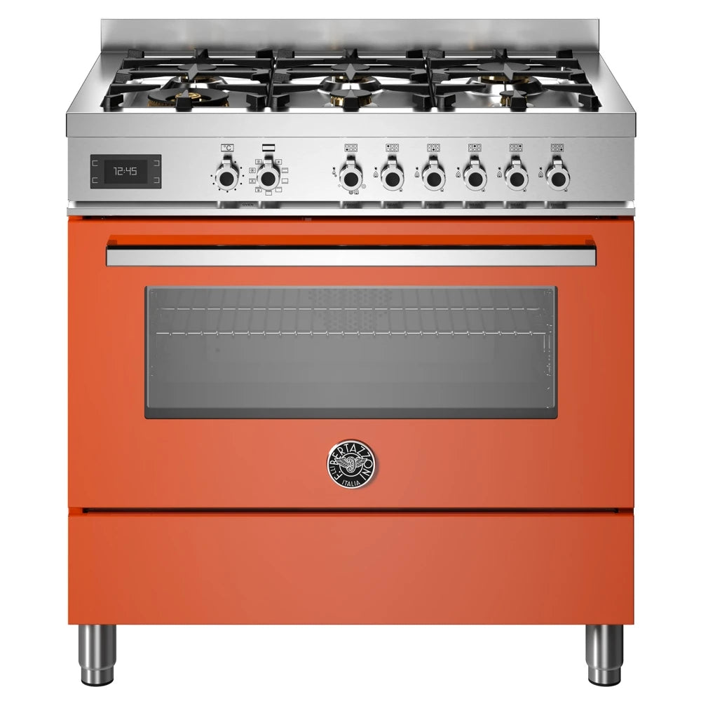 Bertazzoni Pro96l1eart Professional Dual Fuel Range Cooker