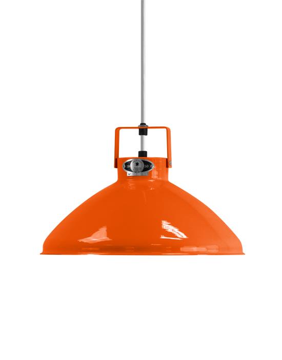 Jielde Beaumont Pendant Small Orange Matt Silver Orange Designer Pendant Lighting