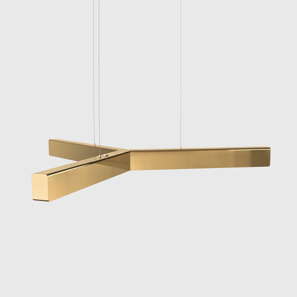 Anour Y Model Pendant Brass Polished Brassgold Designer Pendant Lighting