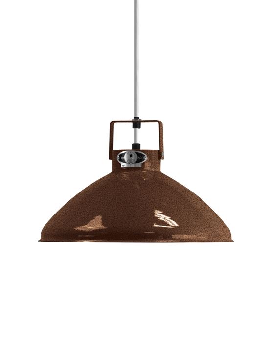 Jielde Beaumont Pendant Small Copper Hammered Gloss White Designer Pendant Lighting