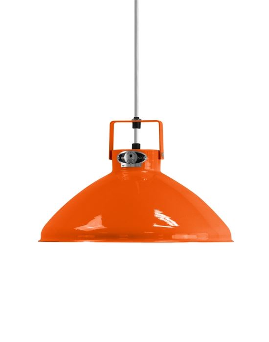 Jielde Beaumont Pendant Small Orange Gloss Silver Orange Designer Pendant Lighting