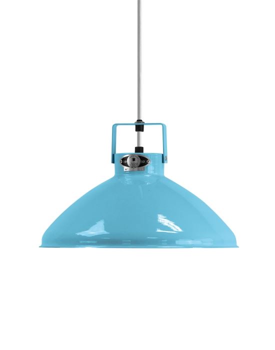 Jielde Beaumont Pendant Small Pastel Blue Gloss Silver Blue Designer Pendant Lighting