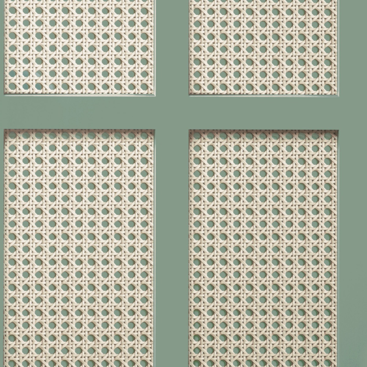 Cane Panel Wallpaper Sage Fine Decor FD42999