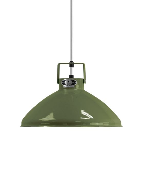 Jielde Beaumont Pendant Small Olive Gloss White Green Designer Pendant Lighting