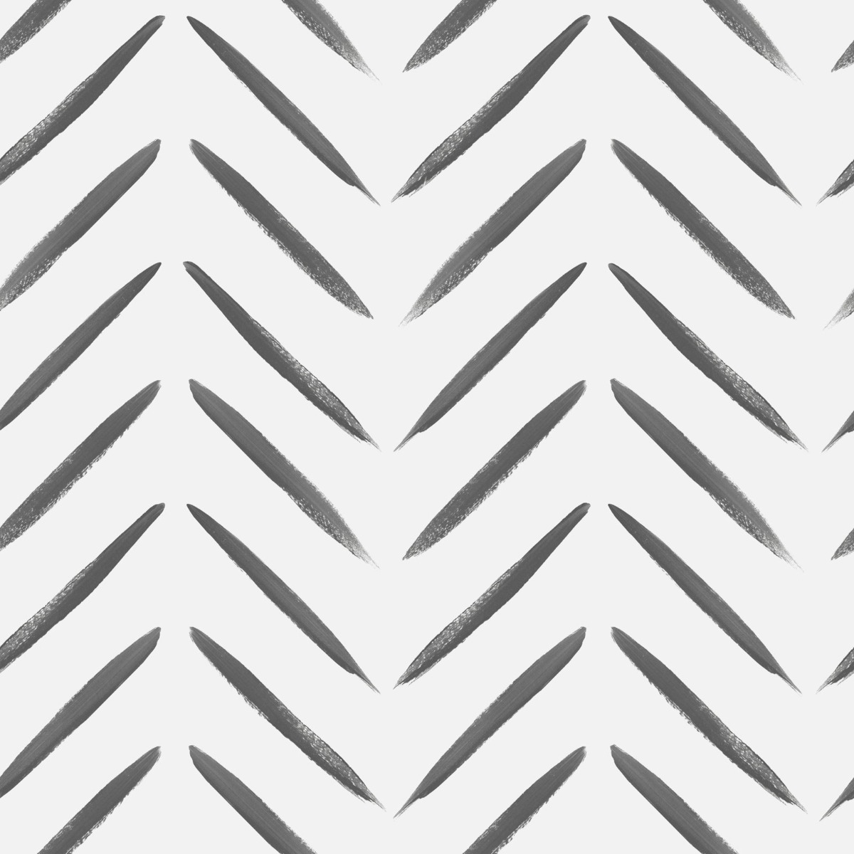 Holden Decor Chevron Brush Marks Black And White Wallpaper 10m x 53cm, White