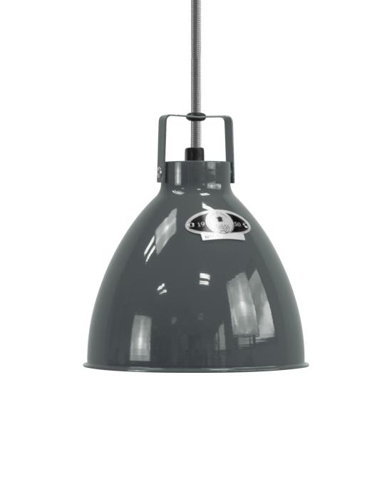 Small Jielde Augustin Pendant Granite Grey Matt White Grey Designer Pendant Lighting