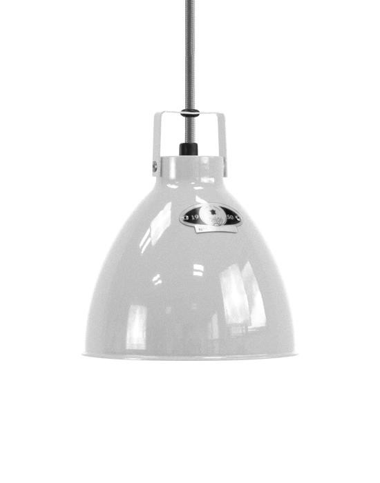 Small Jielde Augustin Pendant Silver Grey Gloss Silver Grey Designer Pendant Lighting