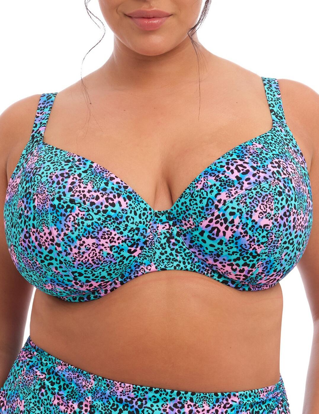 Get ready for cocktails and poolside fun this season with the Freya Electric Savannah plunge bikini top. An instant holiday essential, this eye-catching top features the classic leopard print in a vibrant, party-ready design. Dive into the waves knowing you'll feel confident that this plunging top ensures coverage you can still trust. The cups, straps and back are even cut from a lightweight fabric so you can stay cool and comfortable in the sunniest rays. Plus, its underwired design guarantees support for all-day security. Adjustable shoulder straps complete this classic silhouette, as well as the concealed elastic on the neckline for added stretch.  Plunging bikini top Vibrant leopard print Underwired Non-padded for comfort Fully lined Cups, straps and back are cut from a lightweight fabric Concealed elastic on neckline Adjustable shoulder straps Classic back clasp closure Country of origin: Indonesia Composition: 84% Polyamide &pipe; 16% Elastane Listed in UK sizes  60696-105620-1387644 800702 Plunge Bikini Top