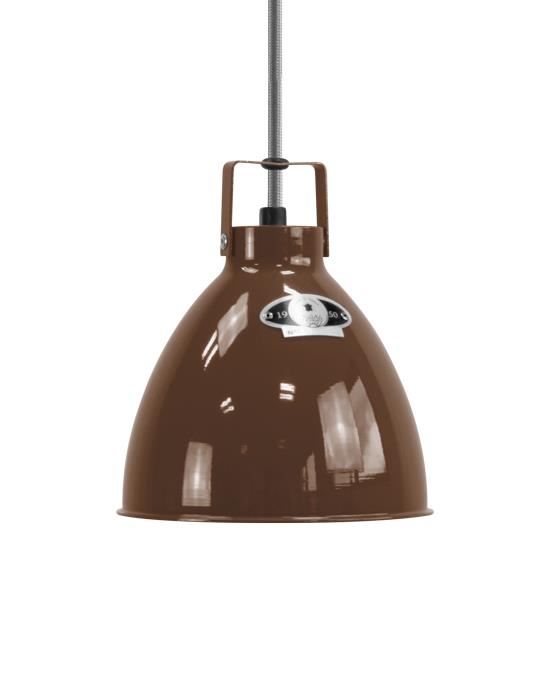 Small Jielde Augustin Pendant Chocolate Matt Silver Brown Designer Pendant Lighting