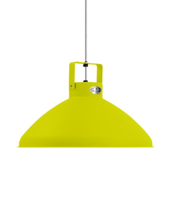 Jielde Beaumont Pendant Large Yellow Sulphur Gloss Silver Designer Pendant Lighting