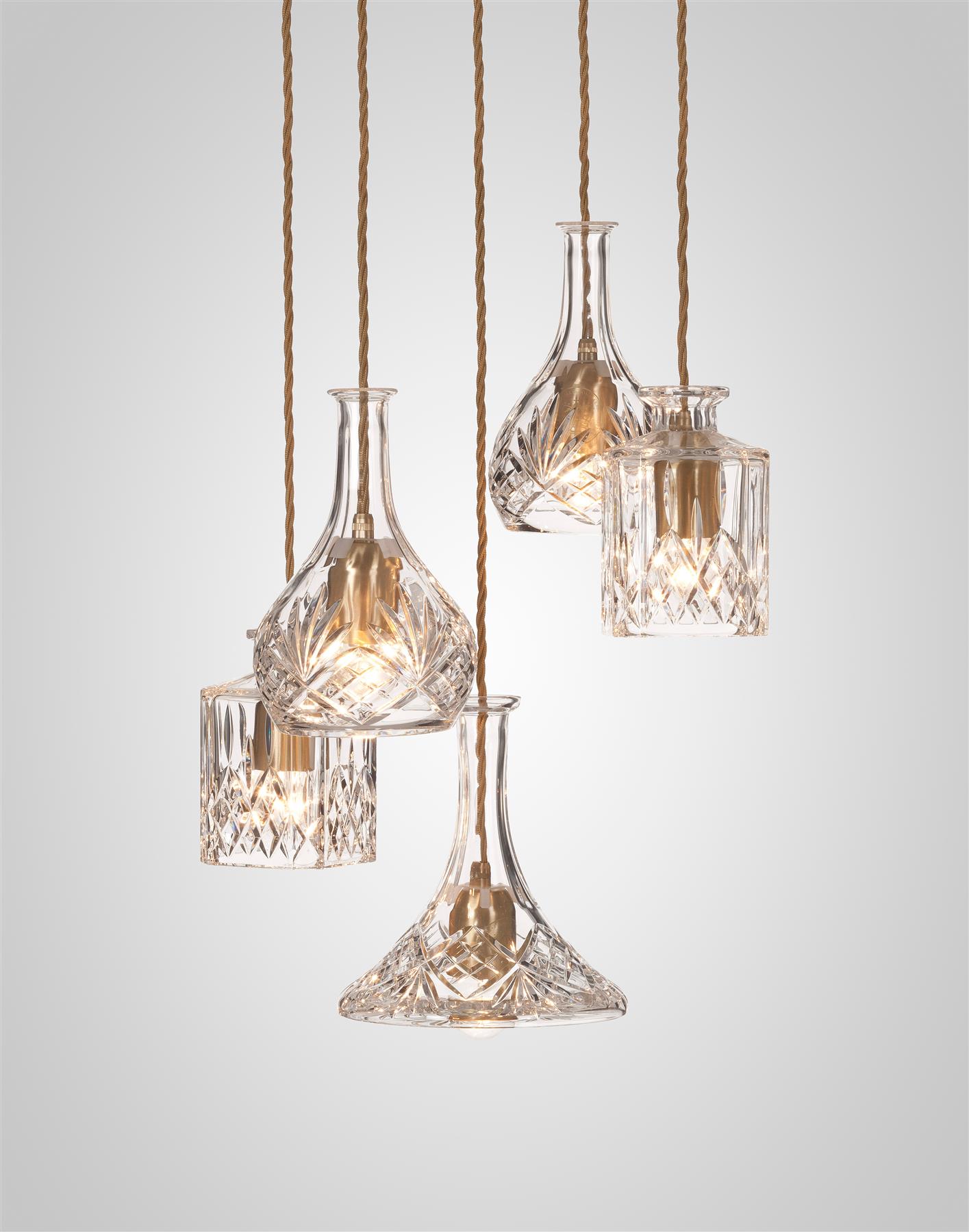 Decanter Chandelier 5 Piece Chandelier