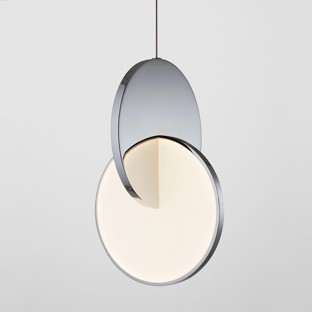 Lee Broom Eclipse Pendant Polished Chrome Silver Designer Pendant Lighting