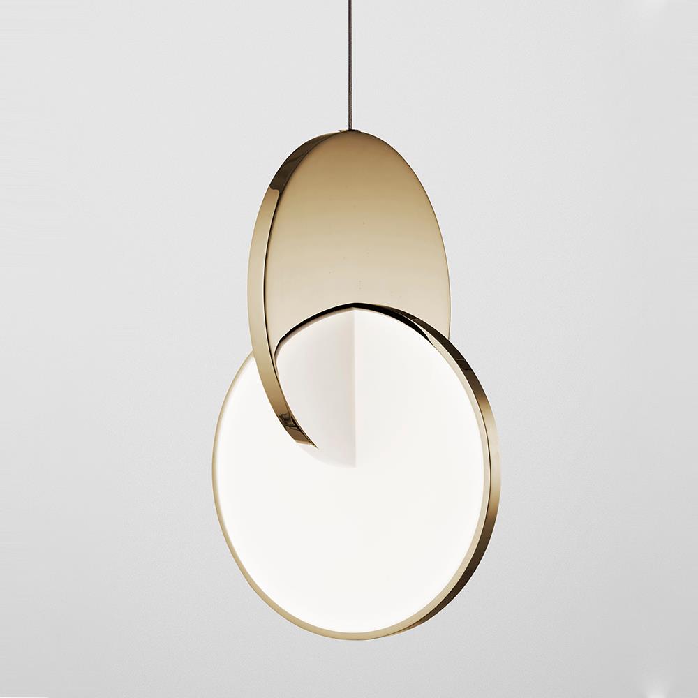 Lee Broom Eclipse Pendant Polished Gold Brassgold Designer Pendant Lighting